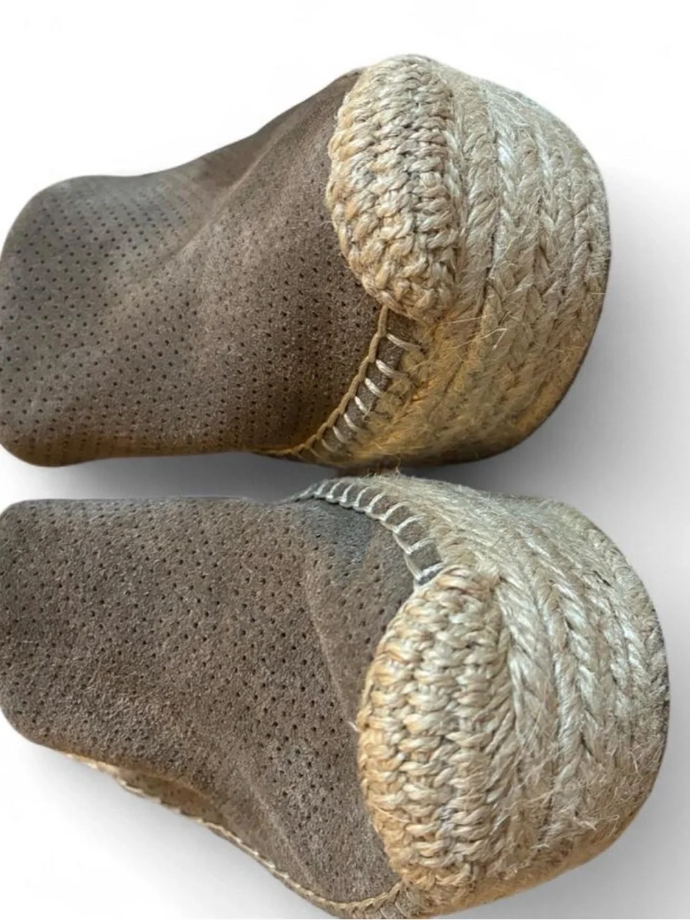 Marc Fisher Adalyn Espadrille Wedges, taupe size 7.5